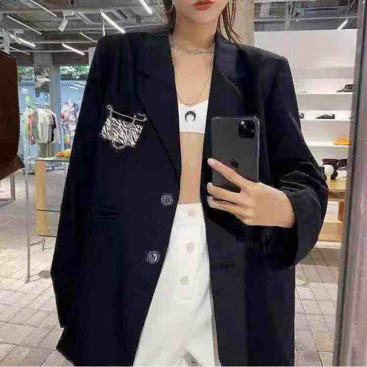 Korean Loose British Style Blazer Top, 3 Colors, S-XL, 743 Pieces - Image 3