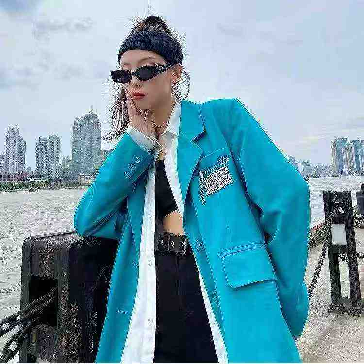 Korean Loose British Style Blazer Top, 3 Colors, S-XL, 743 Pieces - Image 4
