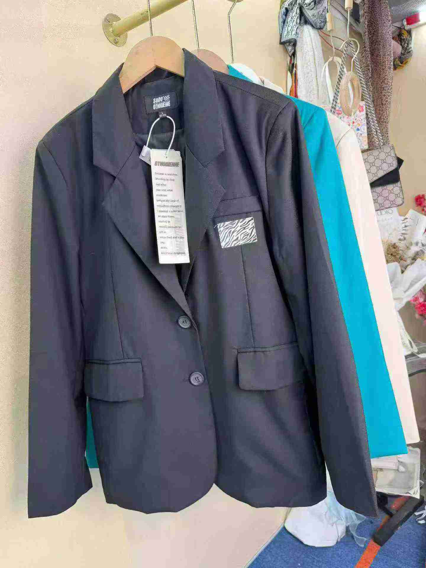 Korean Loose British Style Blazer Top, 3 Colors, S-XL, 743 Pieces - Image 7