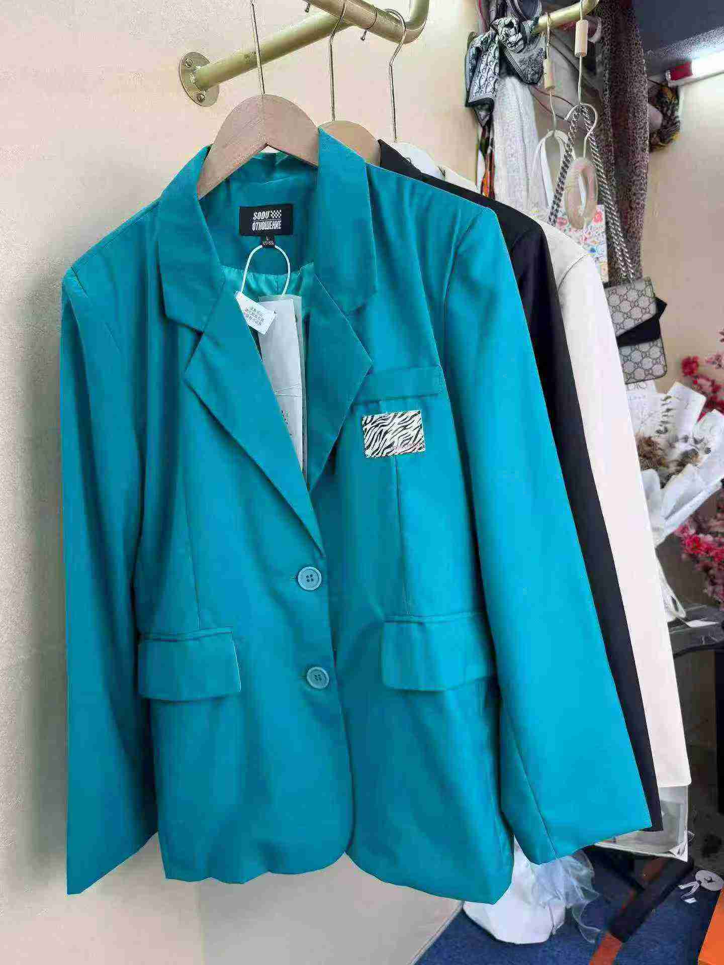 Korean Loose British Style Blazer Top, 3 Colors, S-XL, 743 Pieces - Image 8