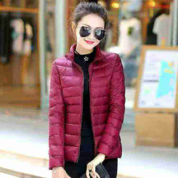 2492 Pcs Clearance High Quality Women's 90 Down Lightweight Stand Collar Down Jackets - Image 3