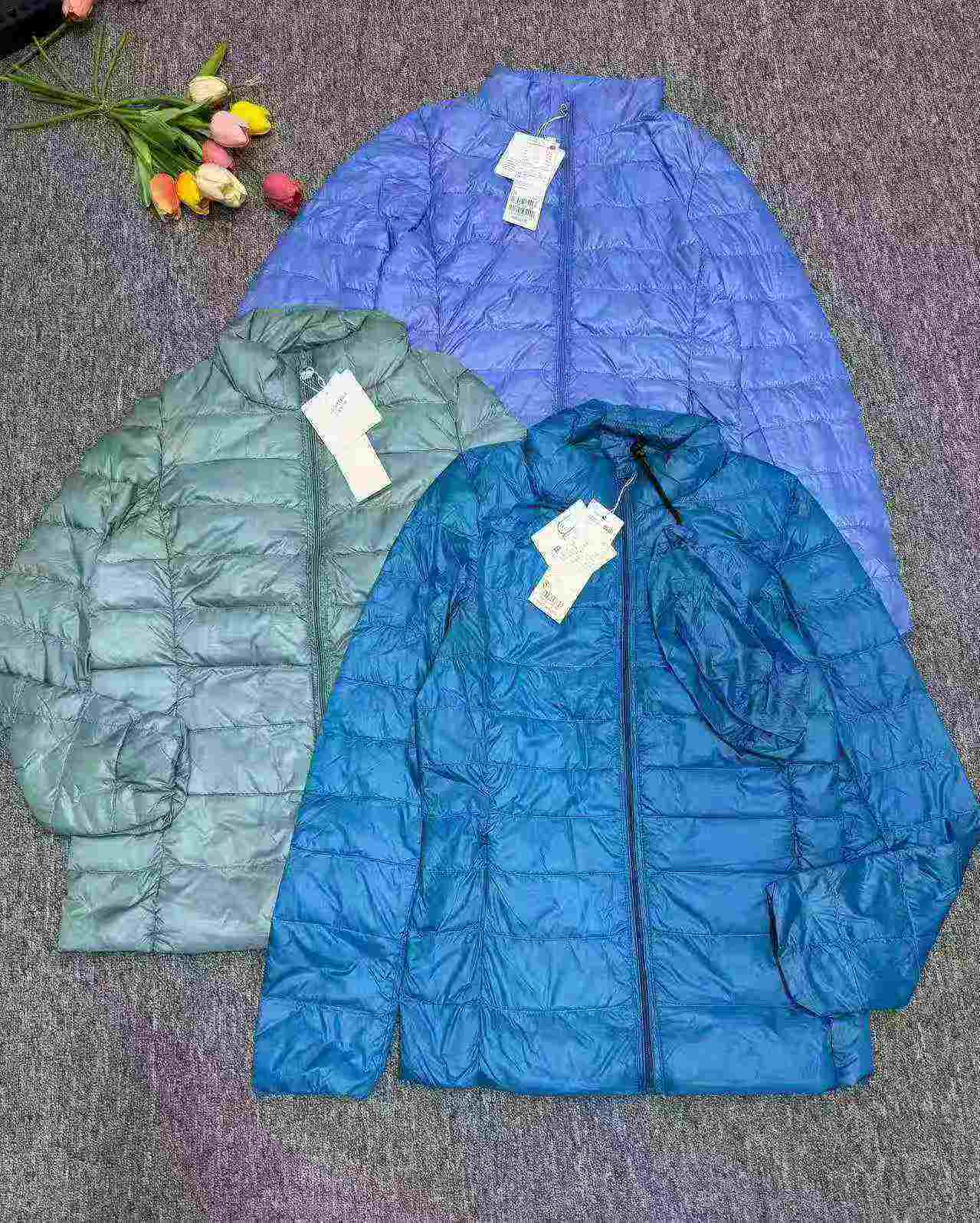 2492 Pcs Clearance High Quality Women's 90 Down Lightweight Stand Collar Down Jackets - Image 4