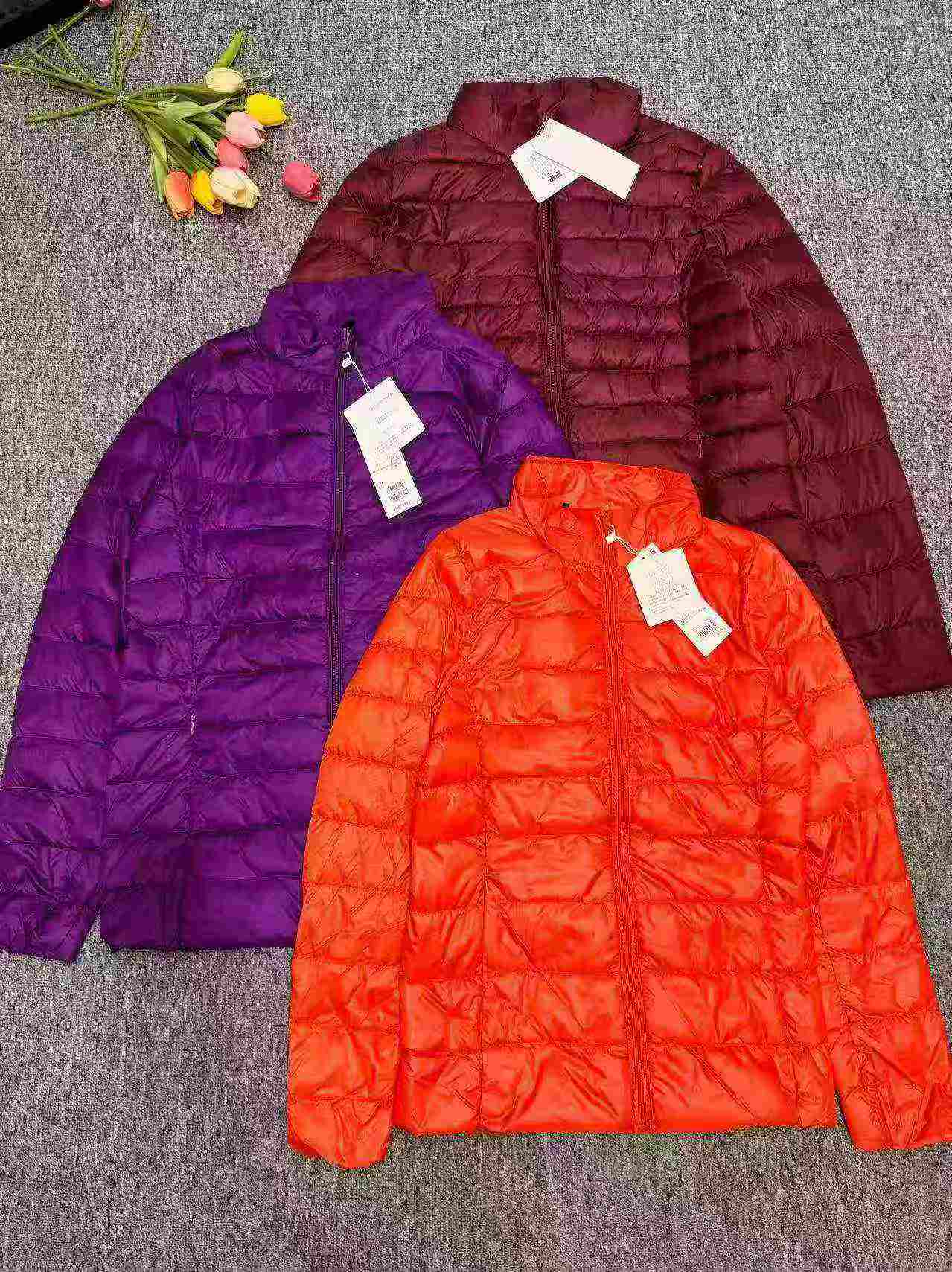 2492 Pcs Clearance High Quality Women's 90 Down Lightweight Stand Collar Down Jackets - Image 5