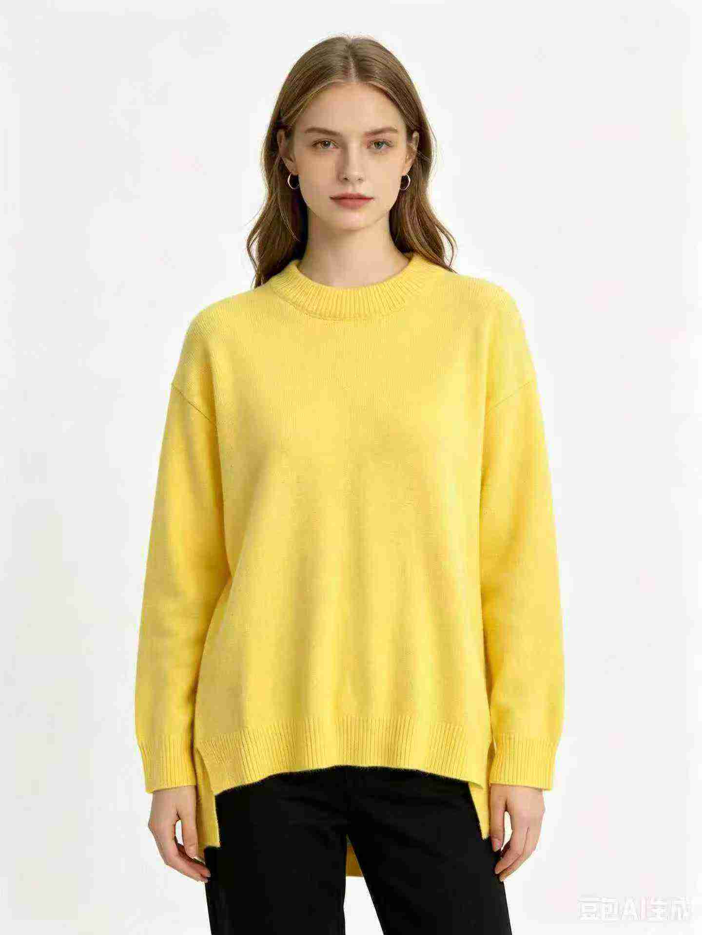 118 Pcs Korean Style Loose Asymmetric Knit Sweaters - Image 6