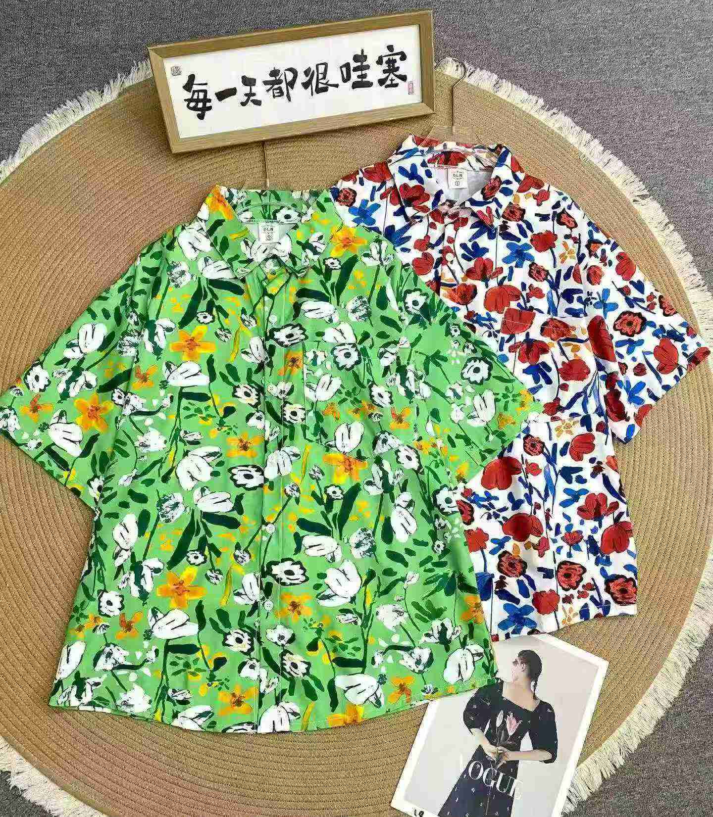 460 Peças de Camisas de Manga Curta com Estampa Havaiana - Image 2