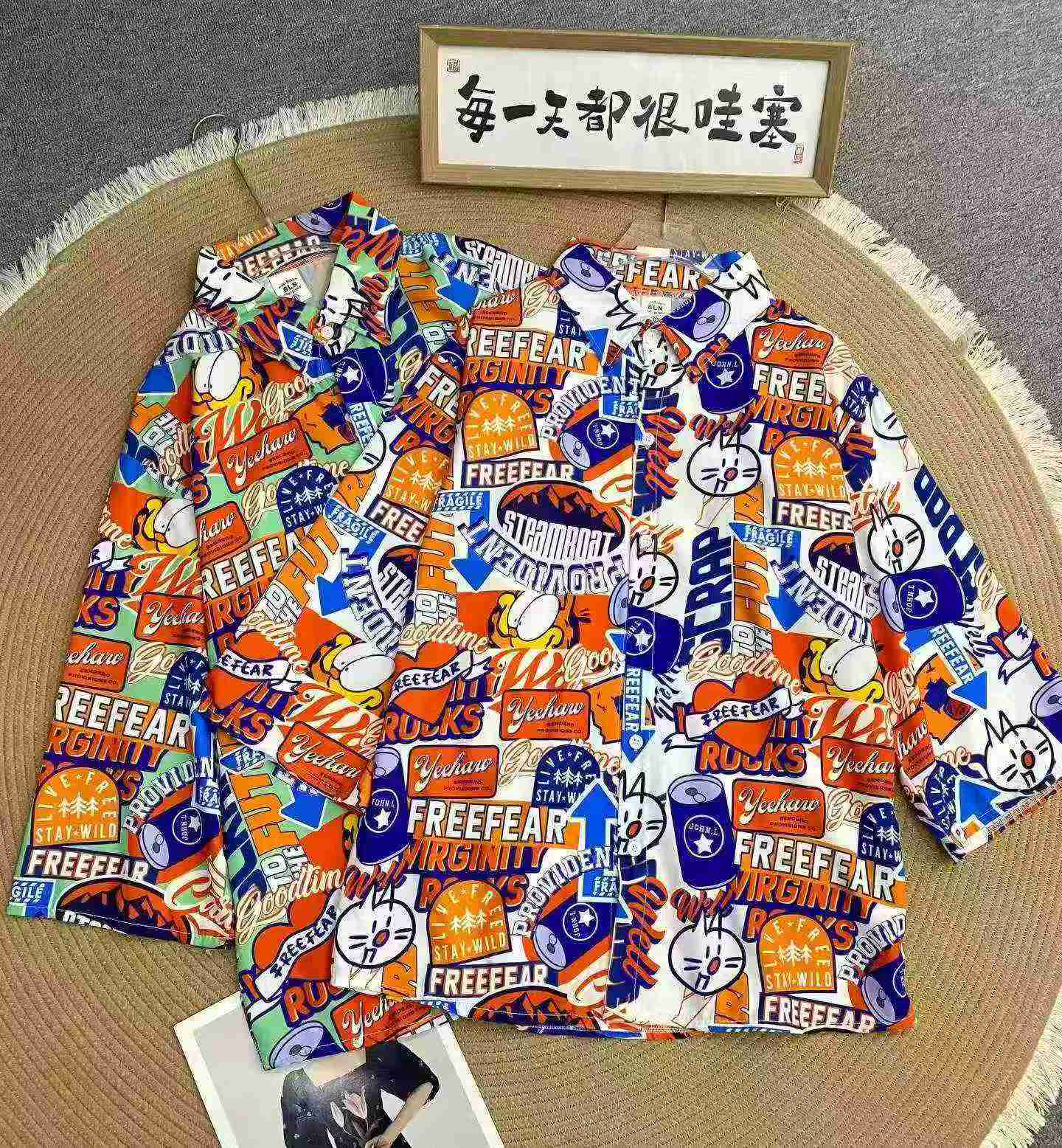460 Peças de Camisas de Manga Curta com Estampa Havaiana - Image 4