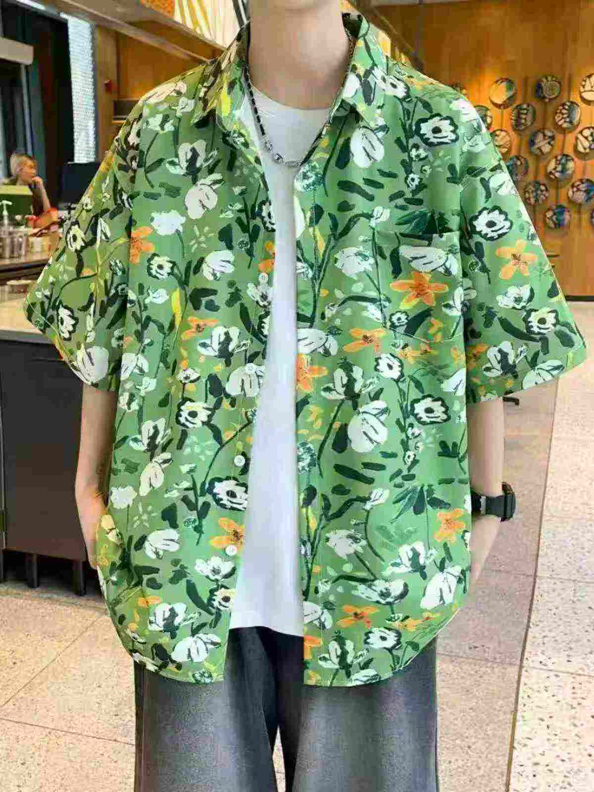 460 Peças de Camisas de Manga Curta com Estampa Havaiana - Image 5