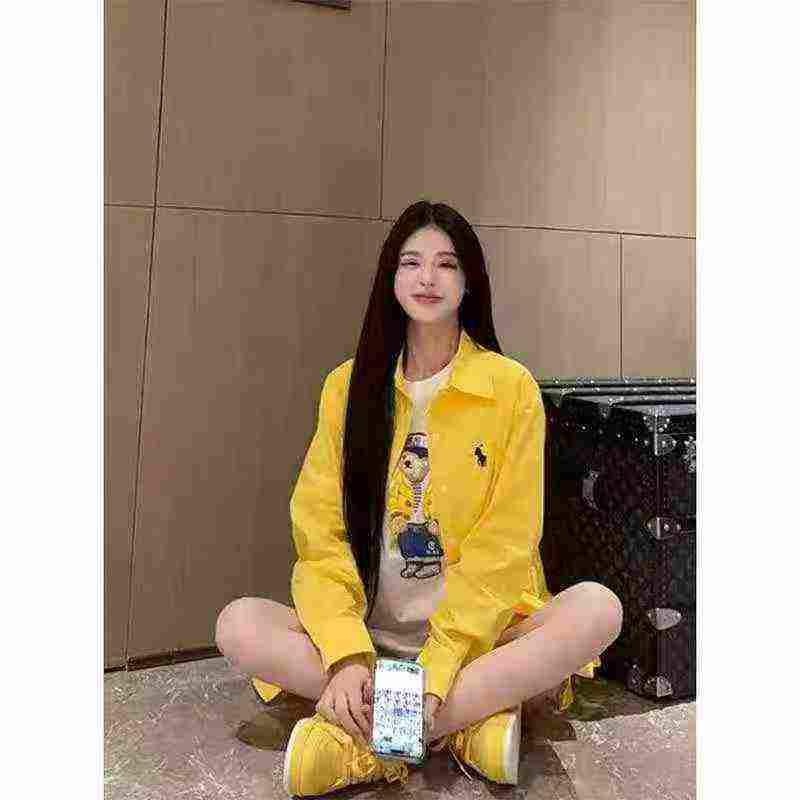 Korean Style Casual Embroidered Yellow Shirt Jacket 391 Pieces - Image 5