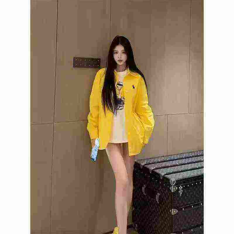 Korean Style Casual Embroidered Yellow Shirt Jacket 391 Pieces - Image 6