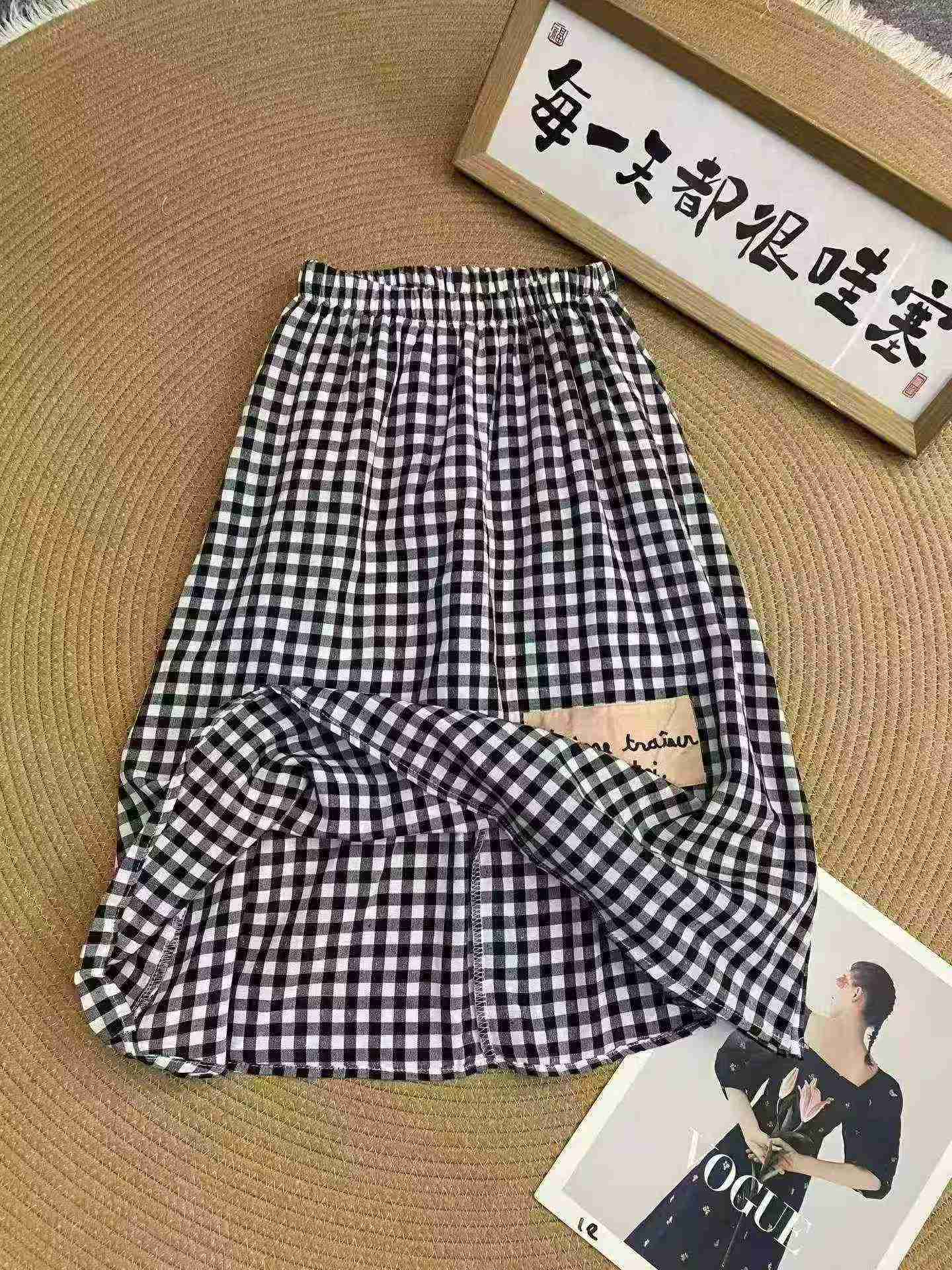 Rok Kotak-kotak Anak Gaya Korea 152 Potong - Image 4