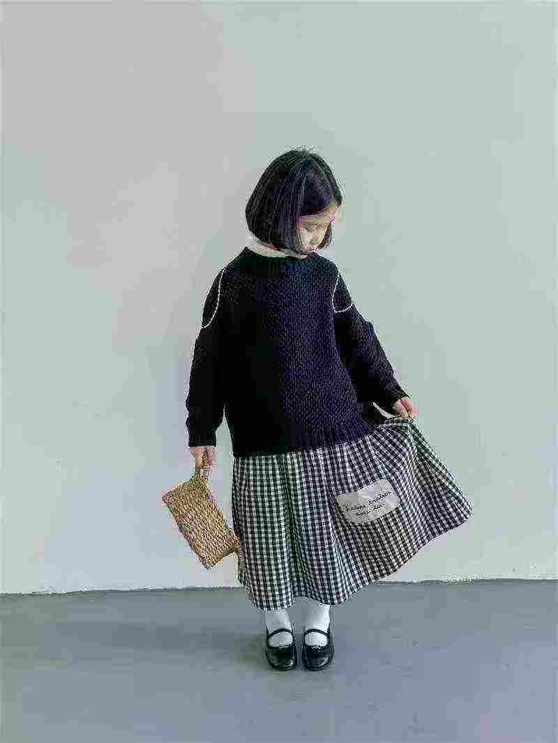 Rok Kotak-kotak Anak Gaya Korea 152 Potong - Image 5