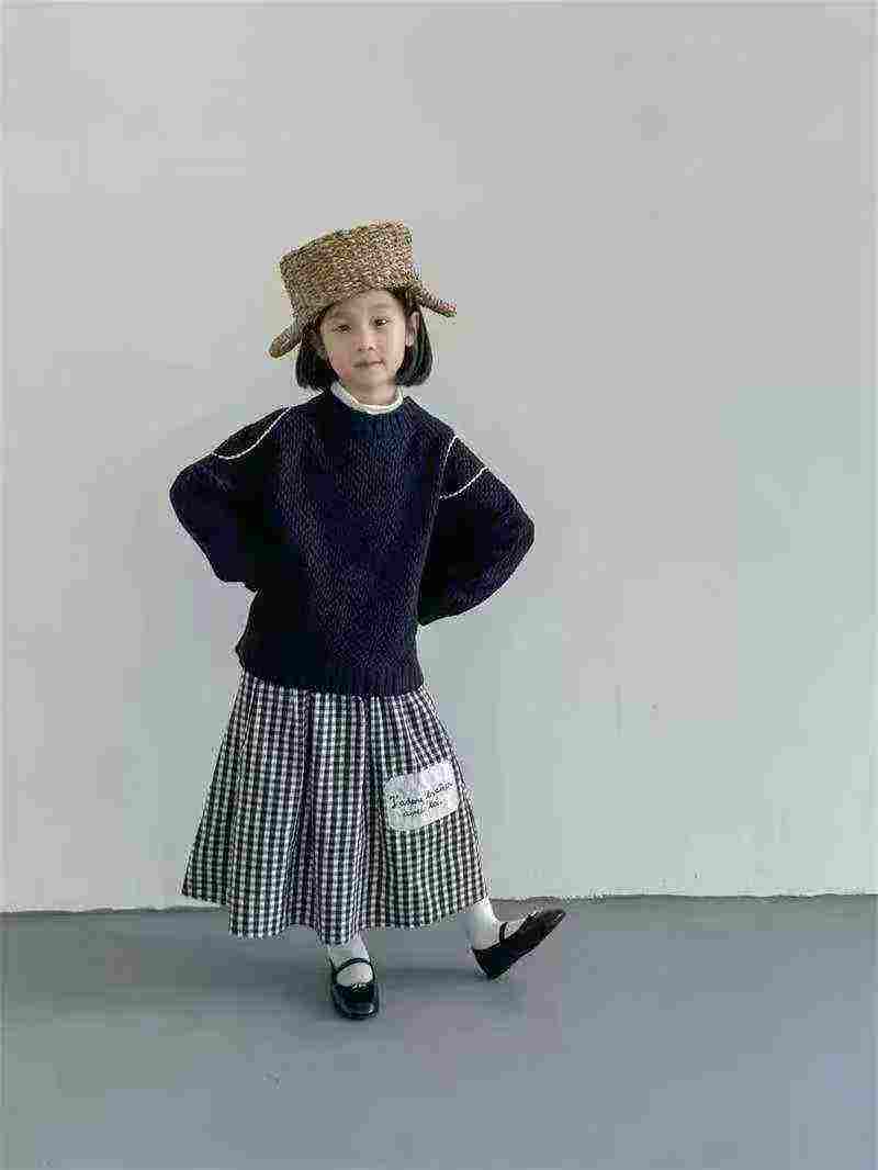 Rok Kotak-kotak Anak Gaya Korea 152 Potong - Image 6