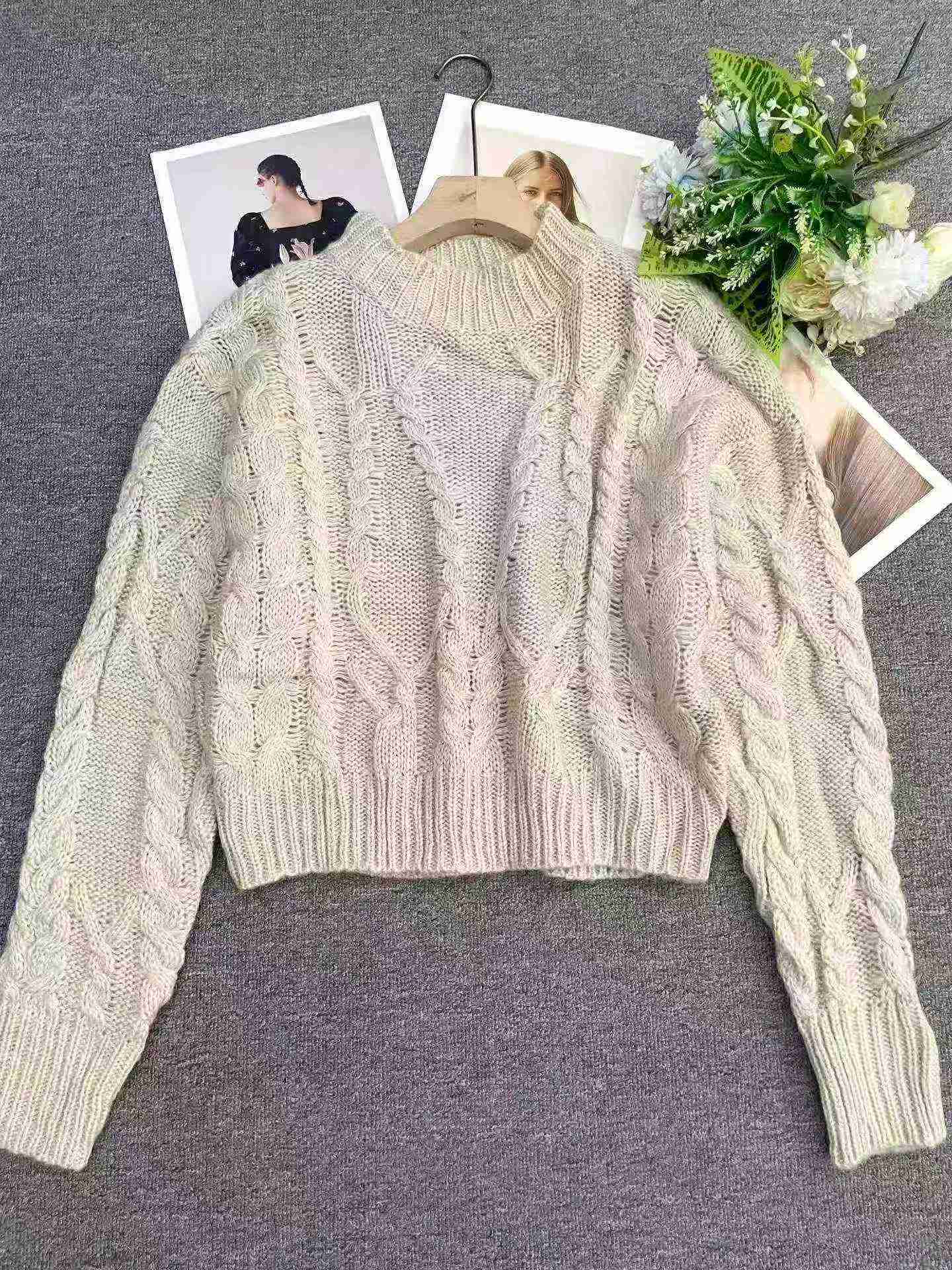 45 Pieces Physical Store Recycled Twisted Knit Pullover Sweaters - Image 3