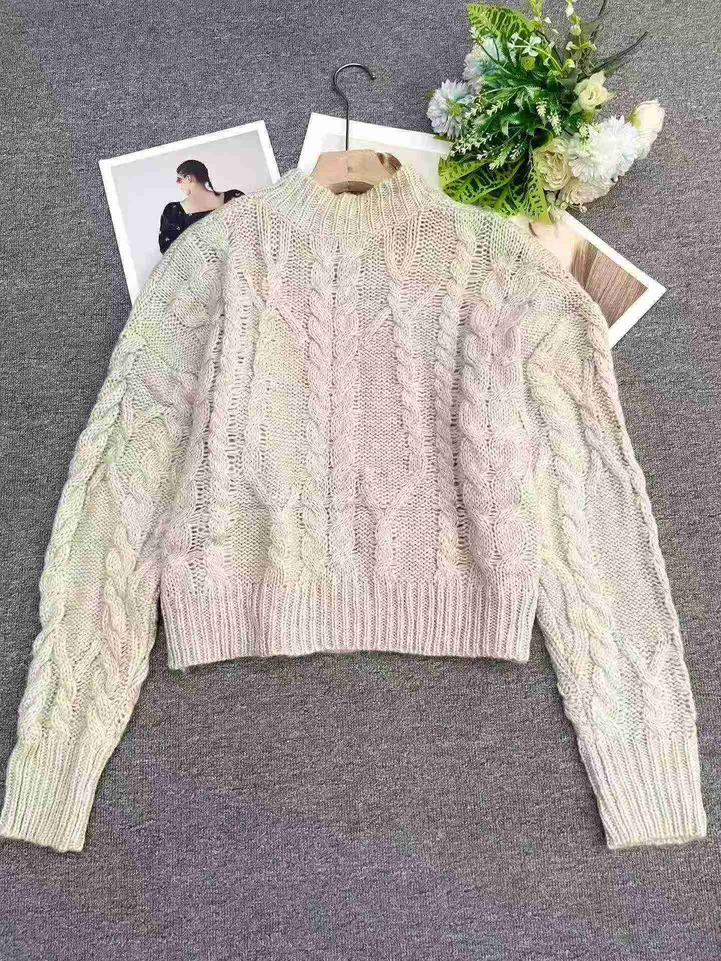 45 Pieces Physical Store Recycled Twisted Knit Pullover Sweaters - Image 4