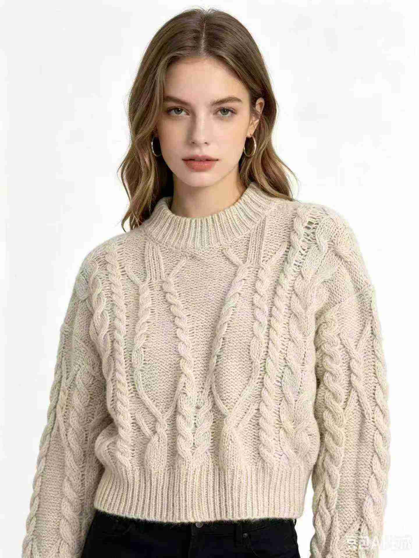45 Pieces Physical Store Recycled Twisted Knit Pullover Sweaters - Image 5