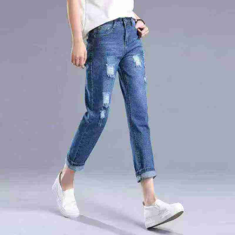 Women's High Waist Ripped Loose Harem Jeans 187 Pieces Sizes S-XXL - Image 3