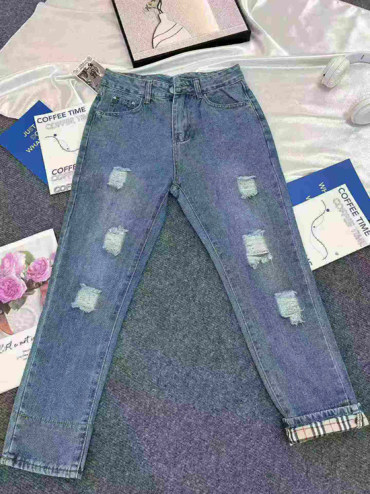Women's High Waist Ripped Loose Harem Jeans 187 Pieces Sizes S-XXL - Image 5