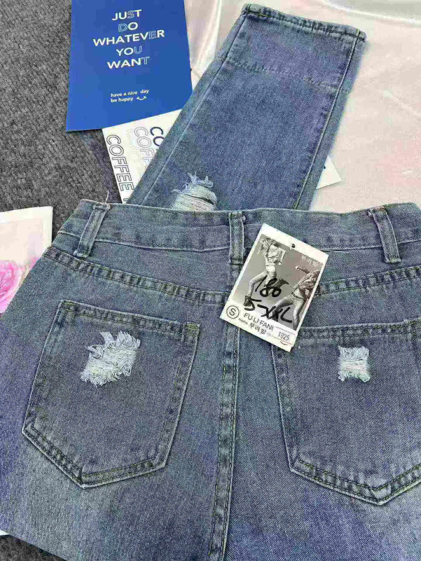 Women's High Waist Ripped Loose Harem Jeans 187 Pieces Sizes S-XXL - Image 9