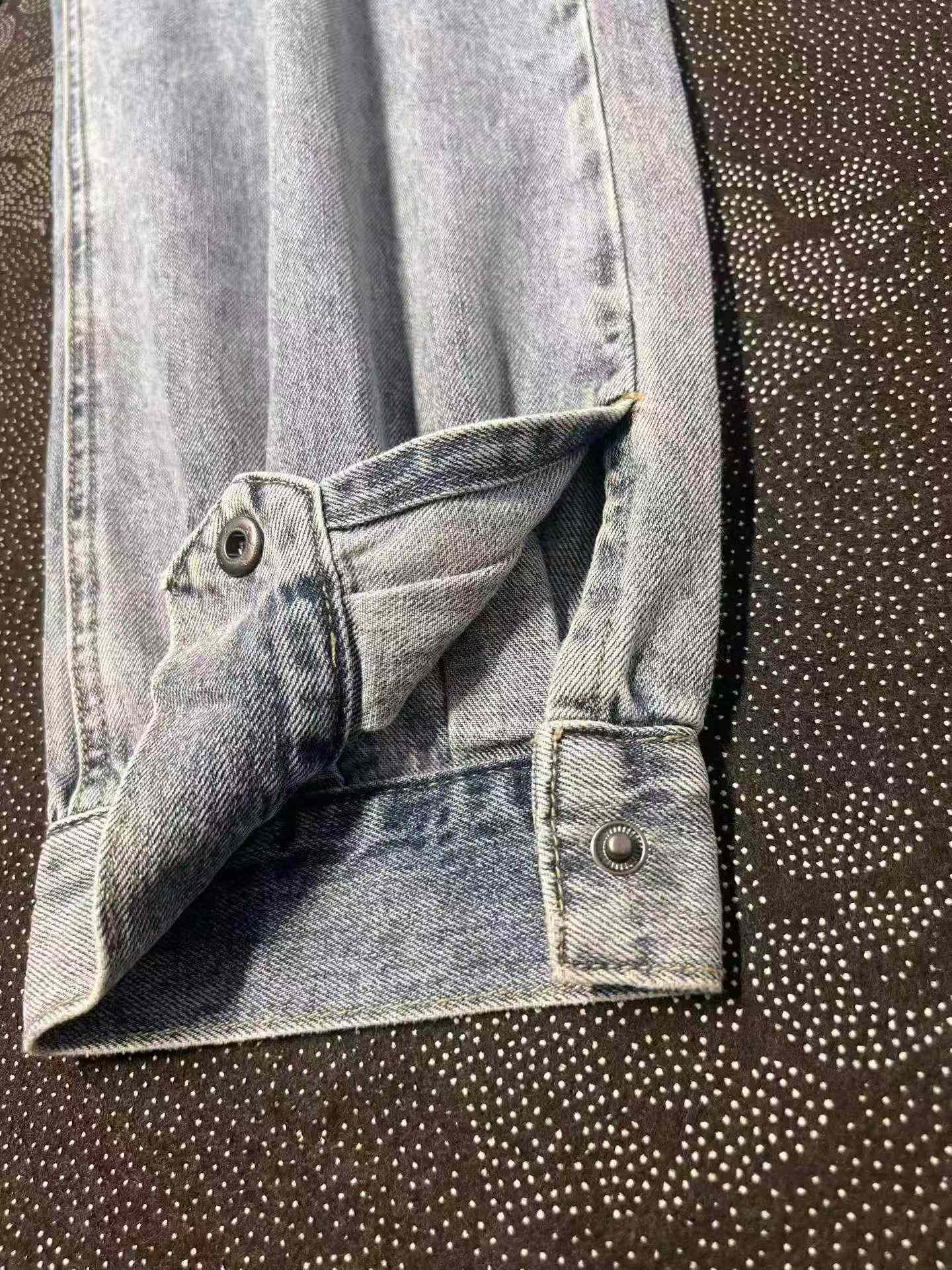 212 Pieces Women's High Waist Loose Side Button Tapered Denim Harem Jeans - Image 6