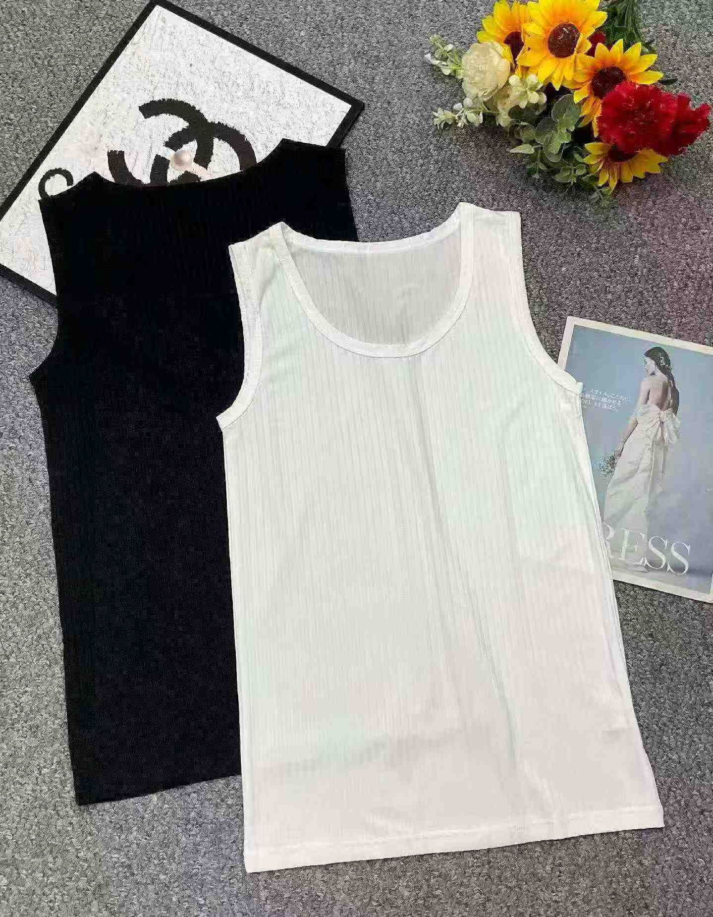 New Summer Men's Casual Loose Ice Silk Stretch Tank Top 355pcs - Image 2