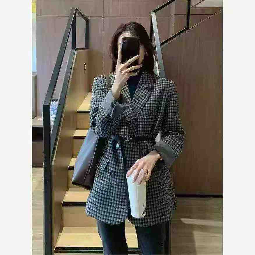 150 Pcs Houndstooth Tweed Blazer Coat - Image 5