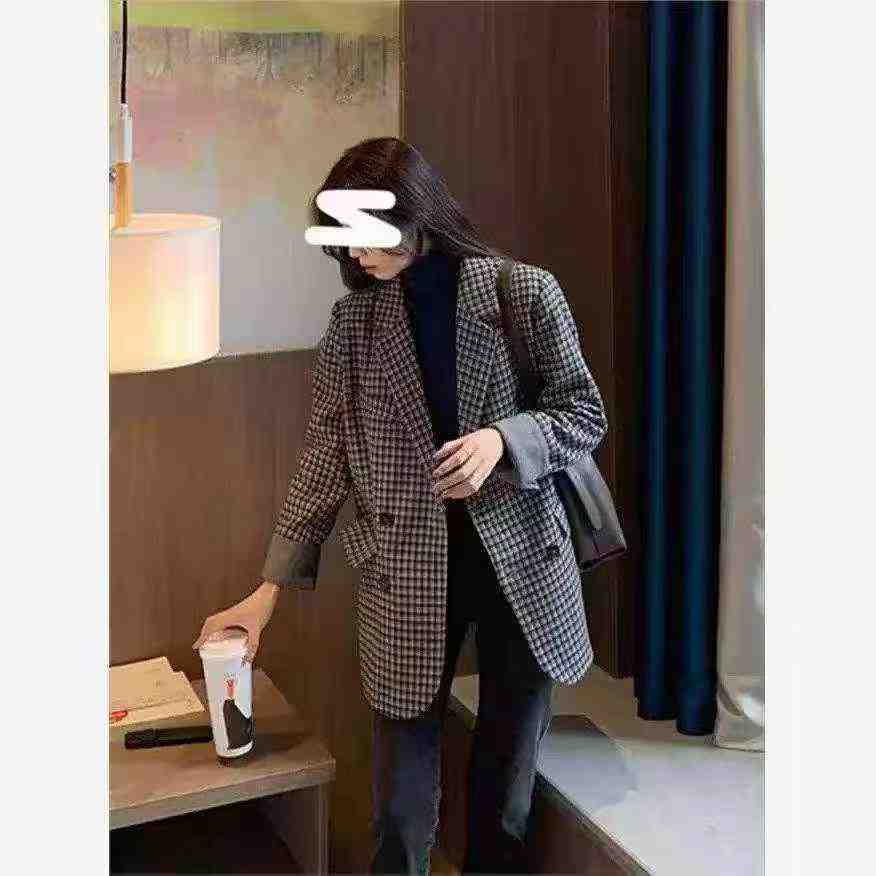150 Pcs Houndstooth Tweed Blazer Coat - Image 6