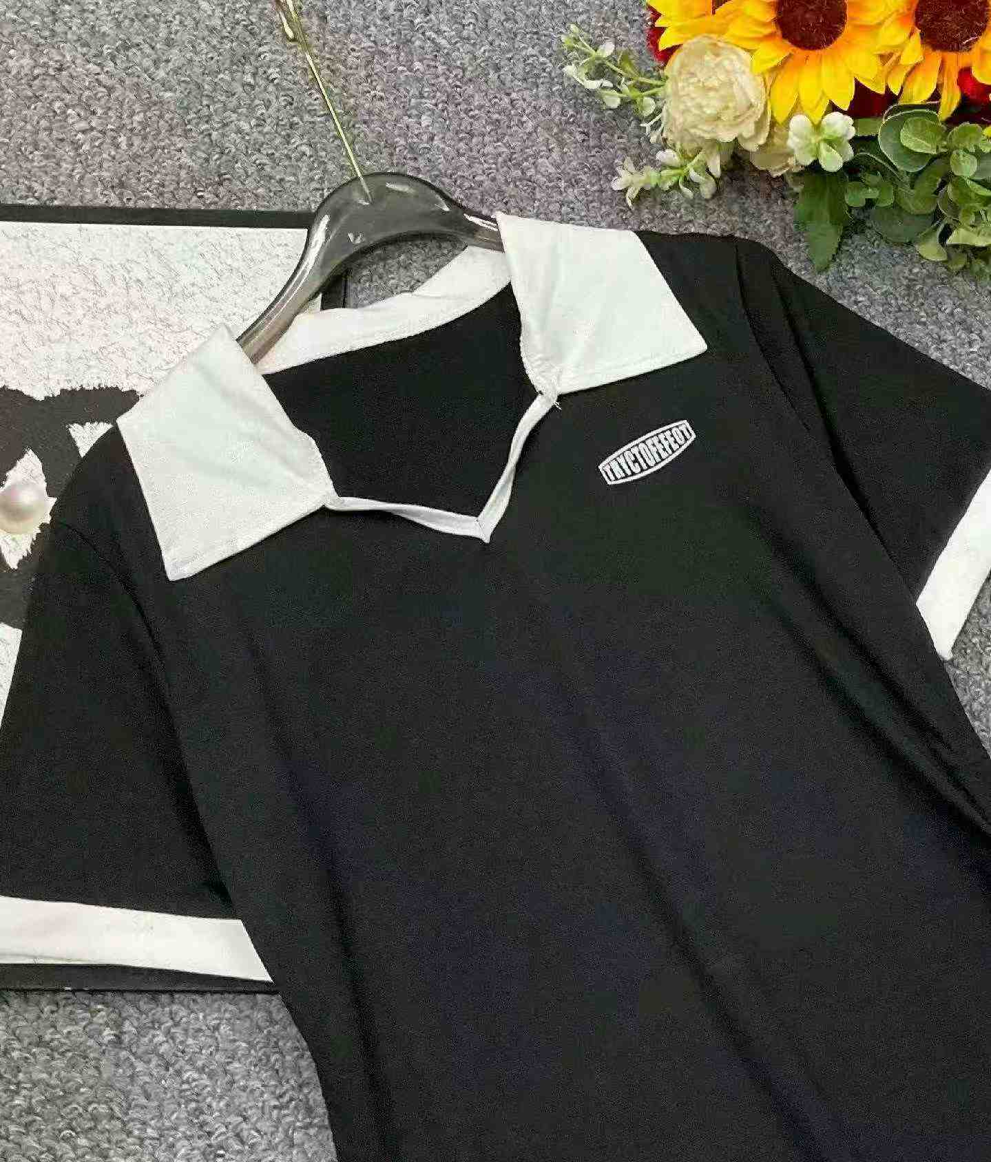 New Summer Slim Waist Polo Dress For Women, About 700 Pieces Stock Wholesale - Image 8