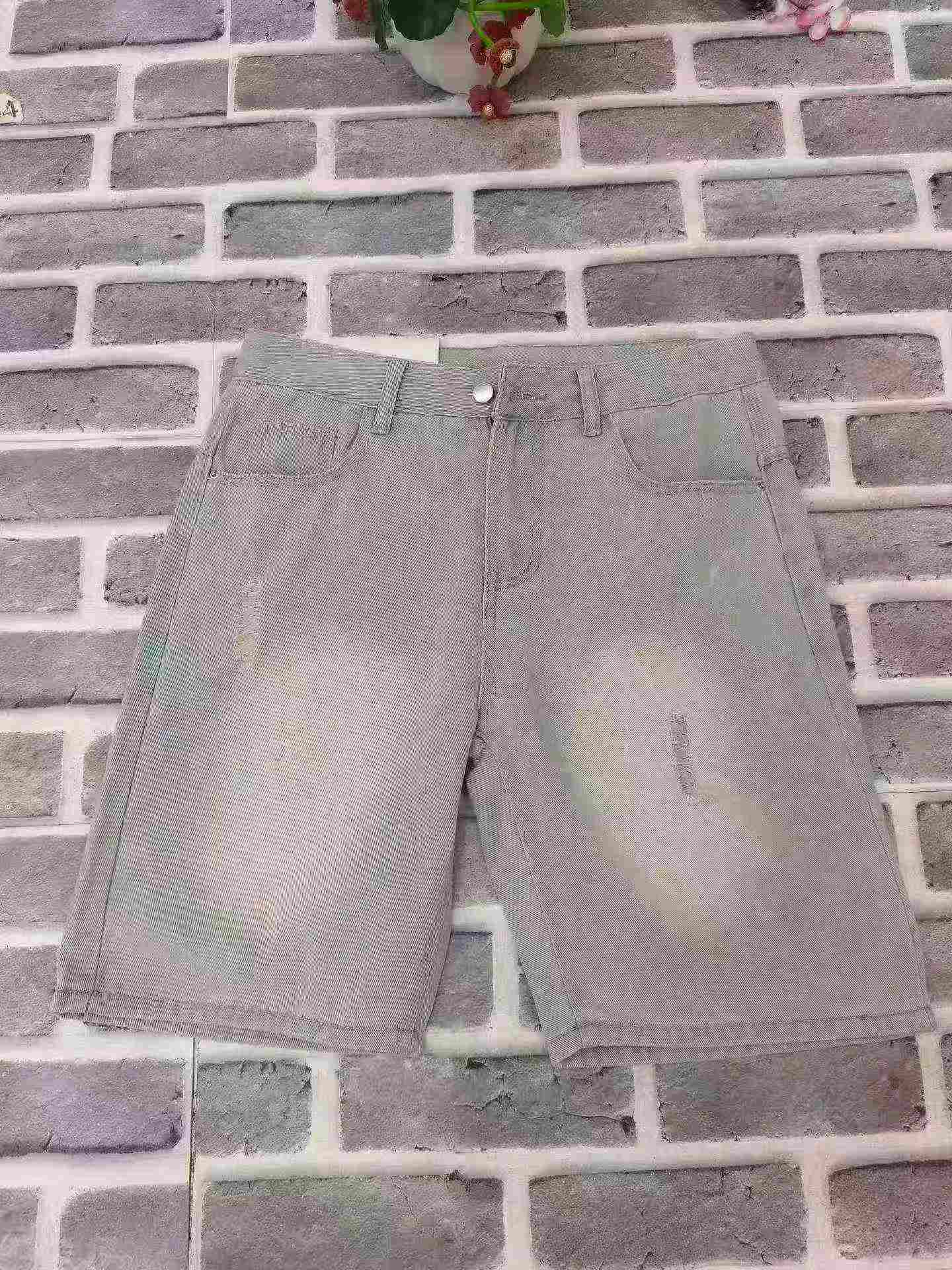 Men's Slim Luxury Embroidered Vintage Denim Shorts About 903 Pieces - Image 5