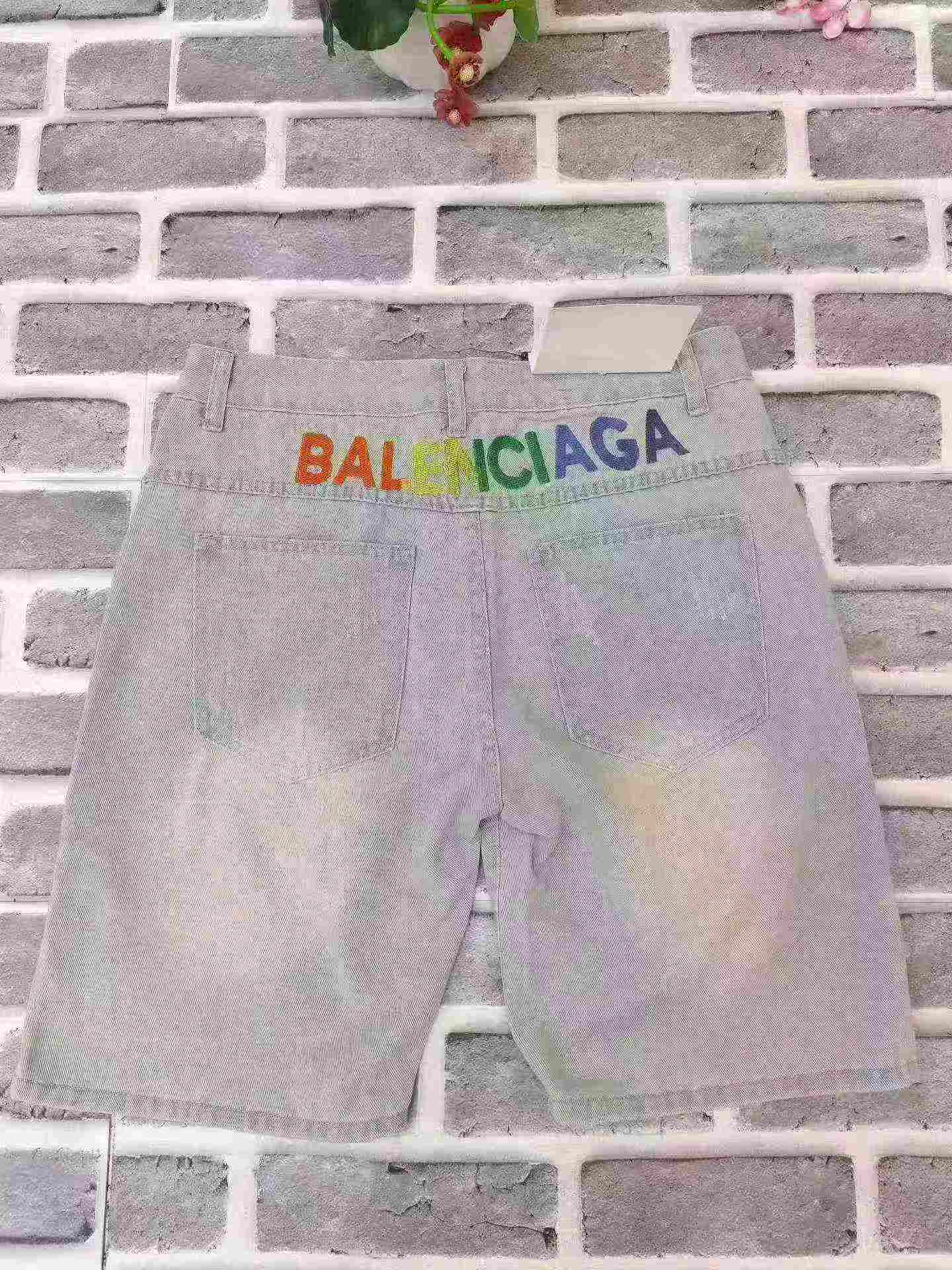 Men's Slim Luxury Embroidered Vintage Denim Shorts About 903 Pieces - Image 6