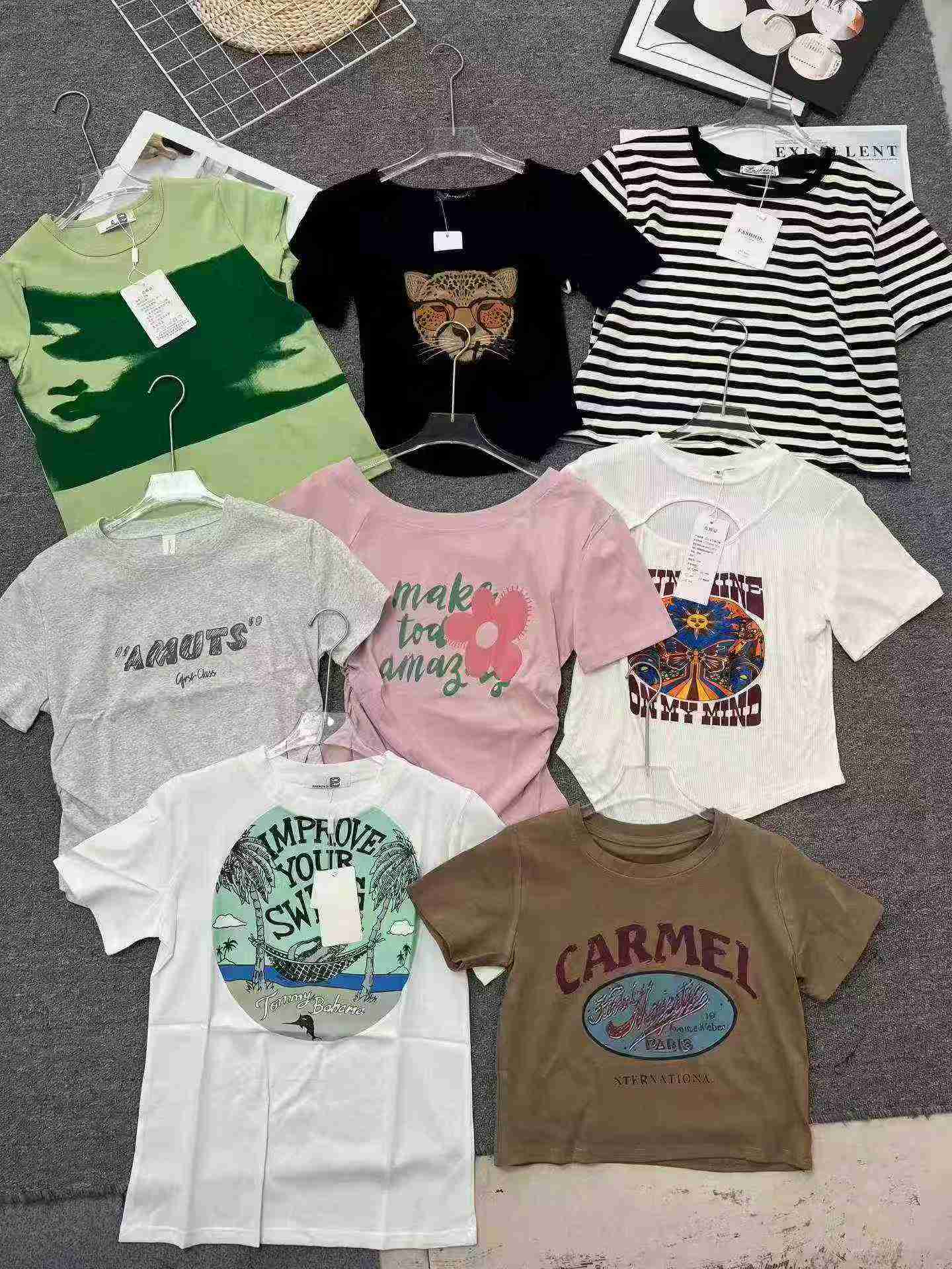 4000 Pcs American Style Spicy Girl Cotton T-Shirts Bulk Clearance - Image 5