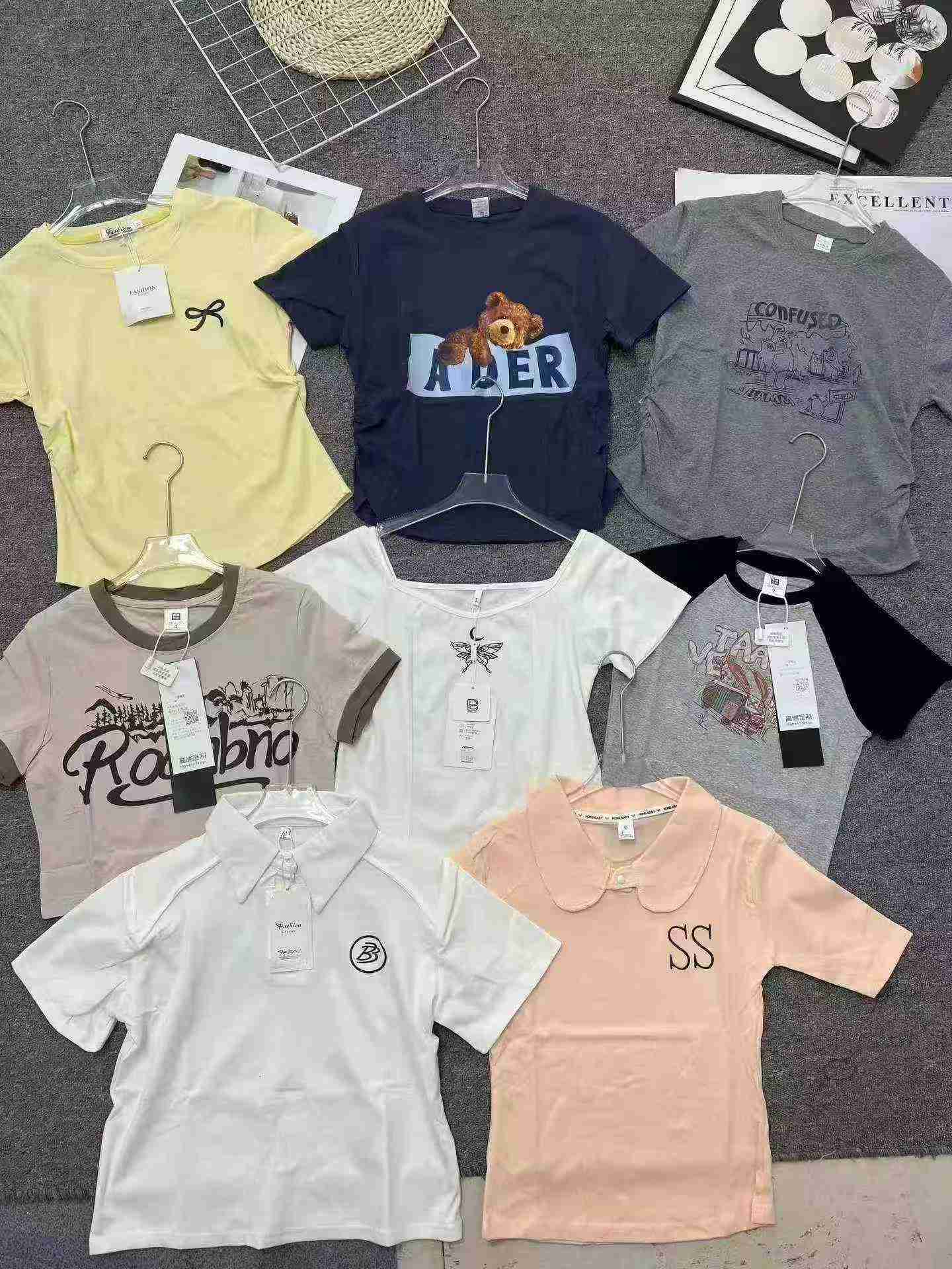 4000 Pcs American Style Spicy Girl Cotton T-Shirts Bulk Clearance - Image 6