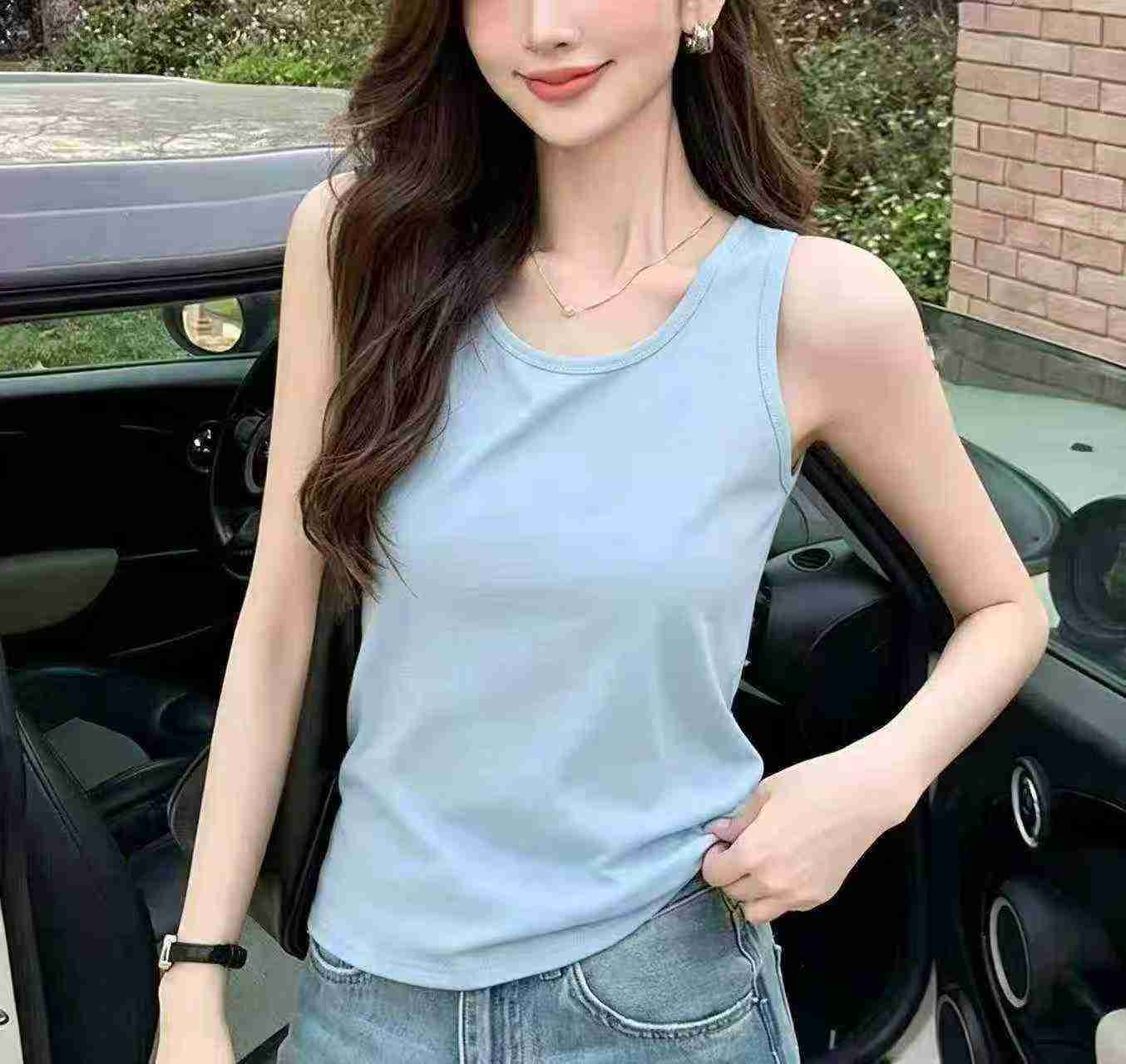 Women's Cotton Loose Sleeveless Vests, Total 600 Pieces, 2 Styles, Size S-XL - Image 7