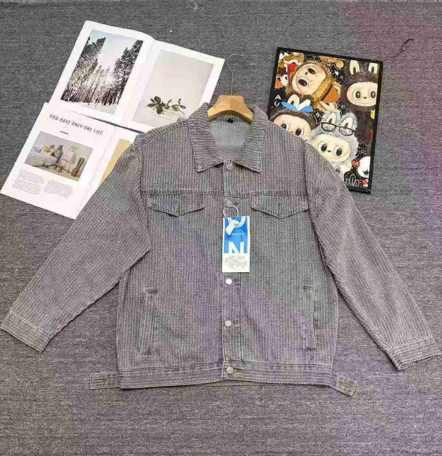 220 Piezas Chaquetas de Mezclilla Unisex de Tendencia Americana - Image 6
