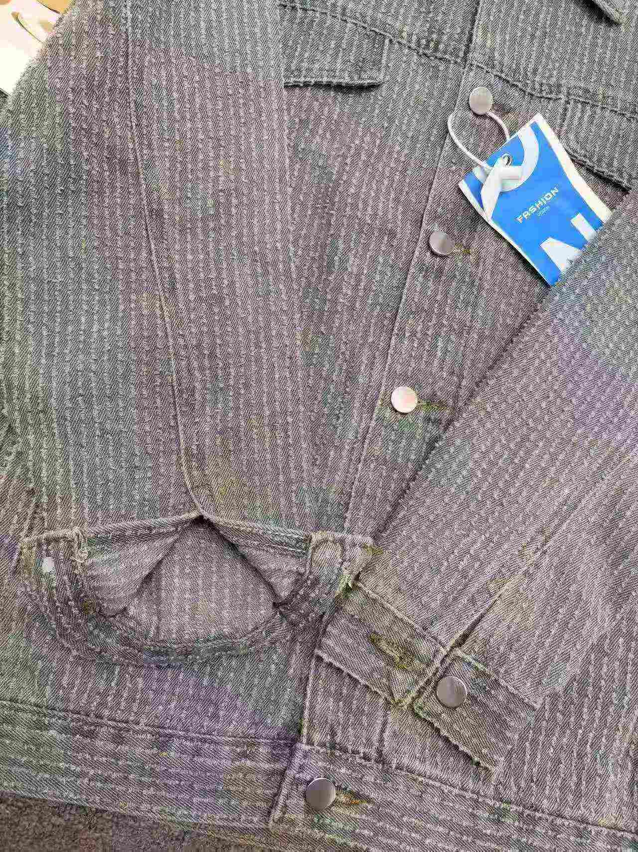 220 Piezas Chaquetas de Mezclilla Unisex de Tendencia Americana - Image 8
