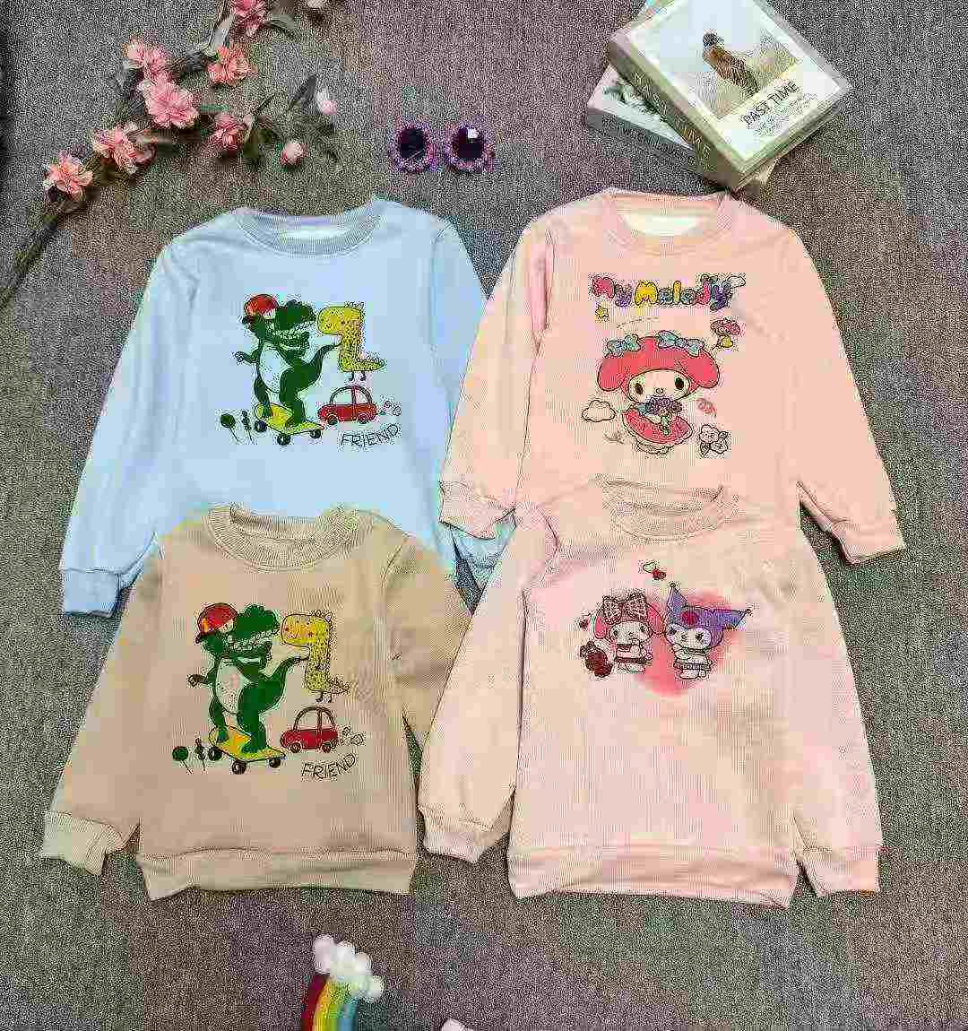 About 2000 Pieces Autumn Winter Kids Fleece Printed Crewneck Sweatshirts Clearance - Image 2