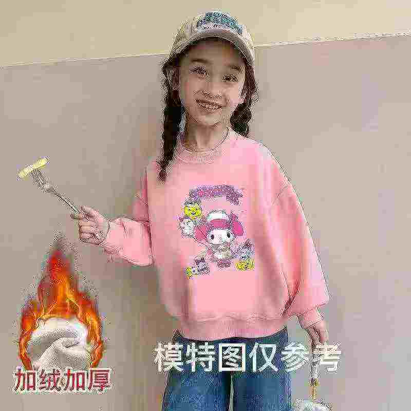 About 2000 Pieces Autumn Winter Kids Fleece Printed Crewneck Sweatshirts Clearance - Image 3