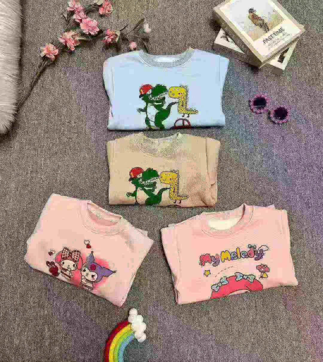 About 2000 Pieces Autumn Winter Kids Fleece Printed Crewneck Sweatshirts Clearance - Image 7