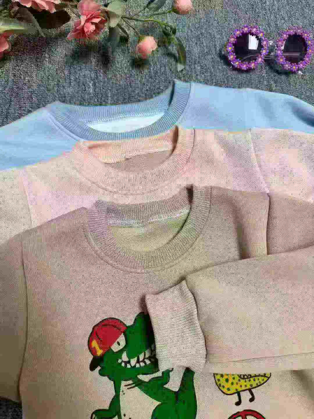 About 2000 Pieces Autumn Winter Kids Fleece Printed Crewneck Sweatshirts Clearance - Image 8
