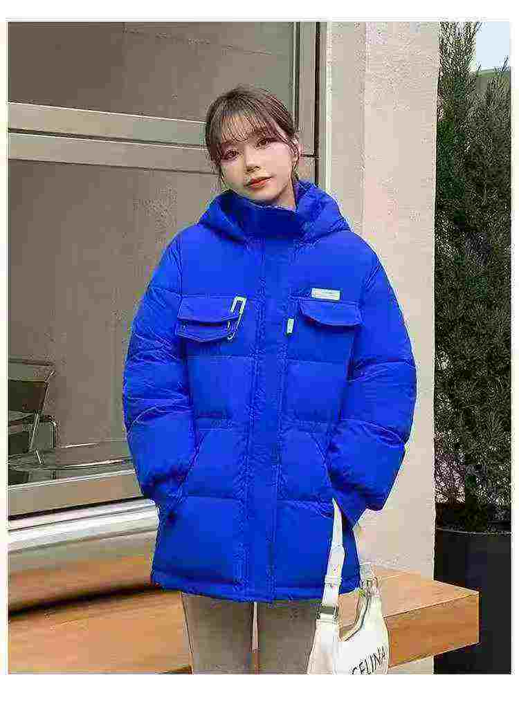 2259 Pieces Klein Blue Thickened Short Women's Padded Cotton Jacket - Image 2