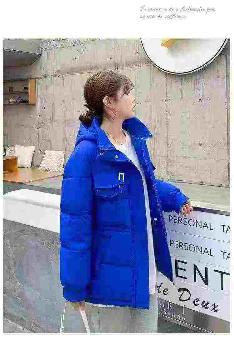 2259 Pieces Klein Blue Thickened Short Women's Padded Cotton Jacket - Image 6