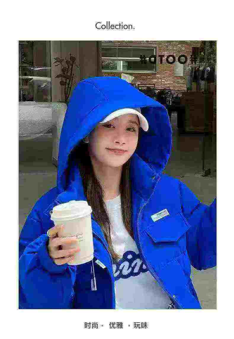 2259 Pieces Klein Blue Thickened Short Women's Padded Cotton Jacket - Image 9