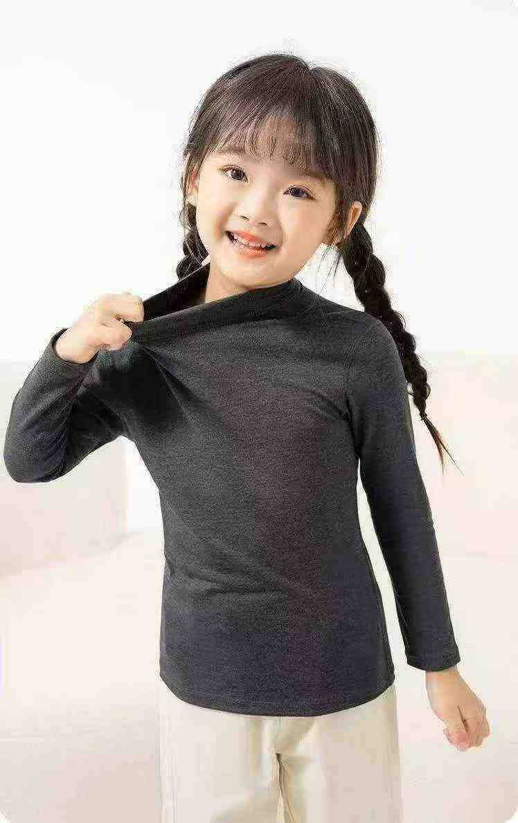 1167 PCS Kids Fashion Mock Neck High Quality Dralon Baselayer Tops - Image 4