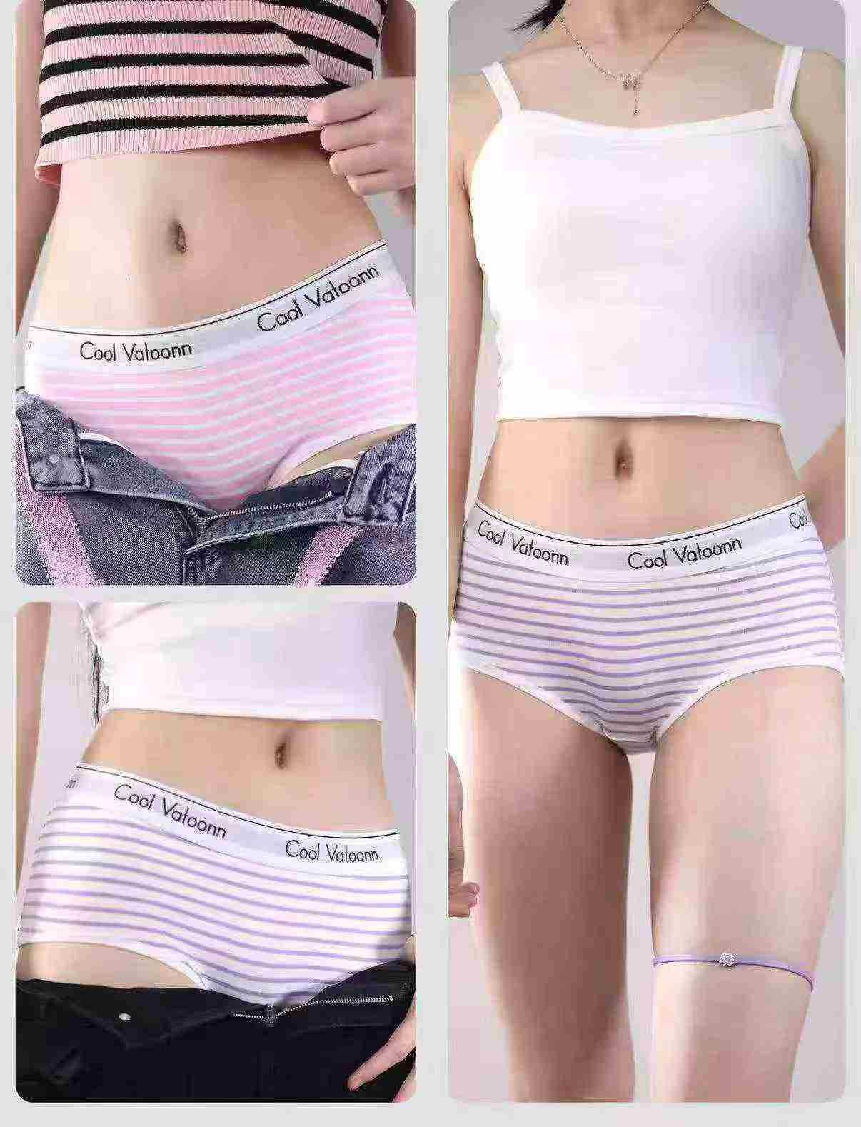 Aproximadamente 7113 piezas de bragas de algodón para mujer en liquidación - Image 3