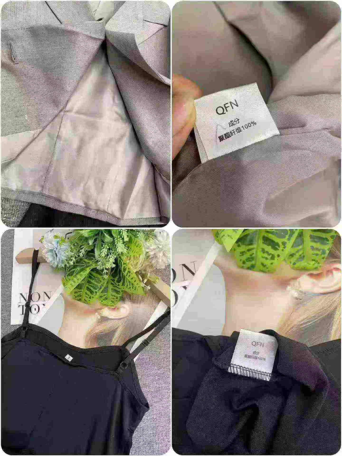 64套韓式高腰西裝外套吊帶背心兩件式套裝 - Image 8