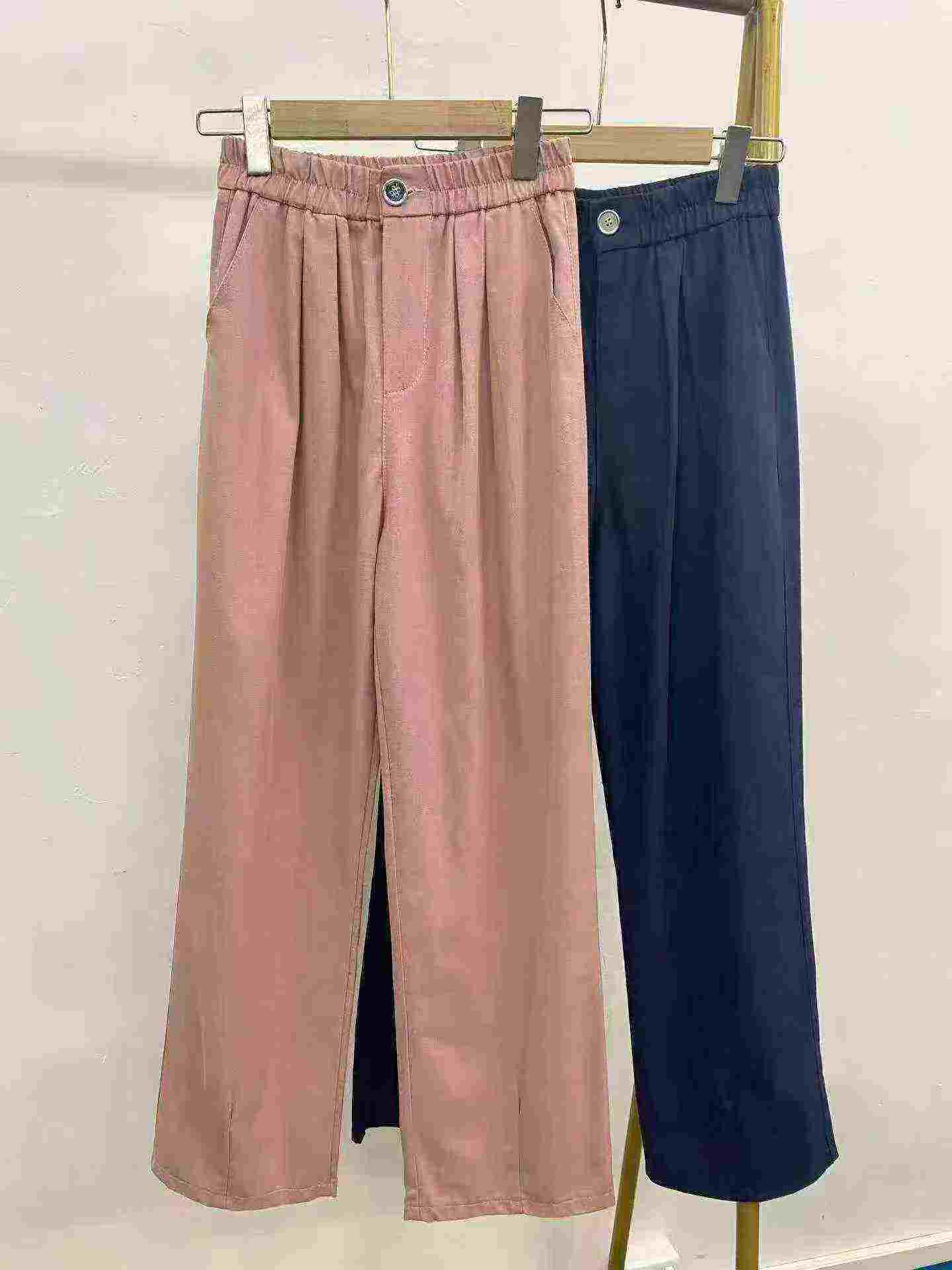1901 Pieces Pure Cotton Thin Straight Casual Pants - Image 2