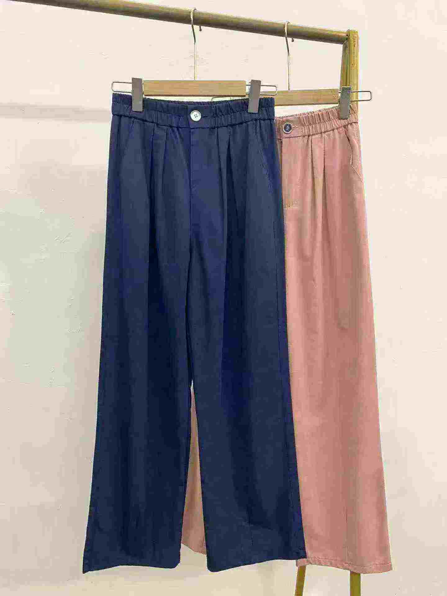 1901 Pieces Pure Cotton Thin Straight Casual Pants - Image 3