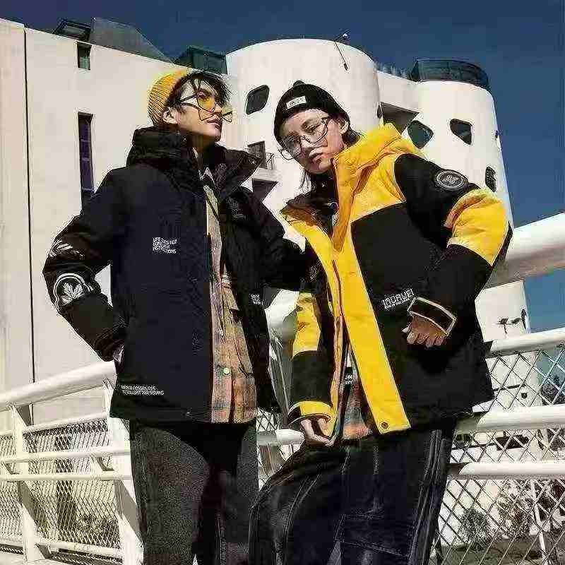 Over 1500 Pieces Trendy Maple Leaf Luminous Unisex Down Jacket - Image 2