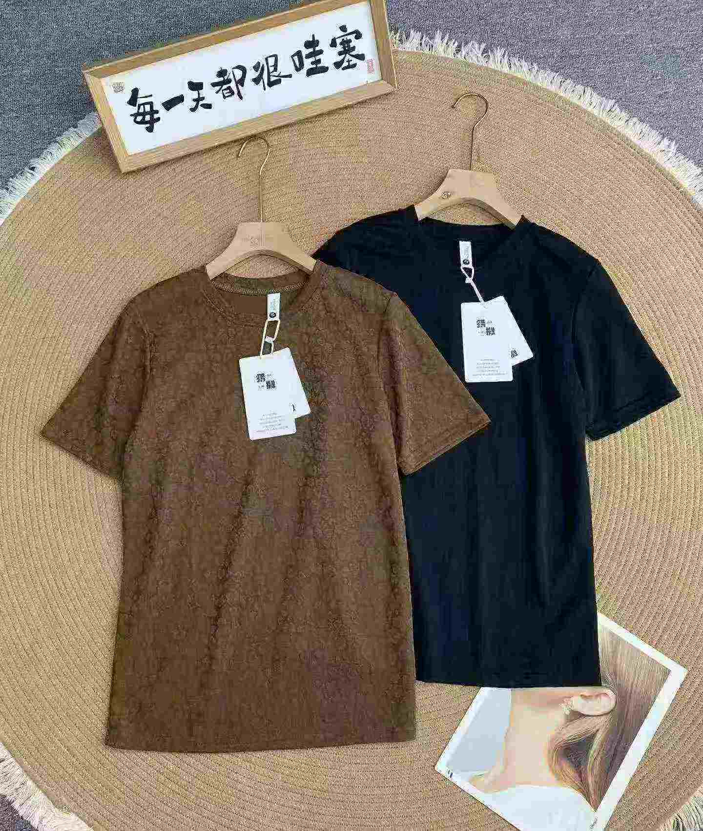 Men's Jacquard Linen Short Sleeve T-shirts 304 Pieces - Image 4