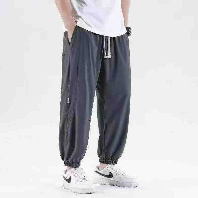 200 Pcs Men's Slightly Elastic Casual Sports Cuffed Pants Clearance - Image 2