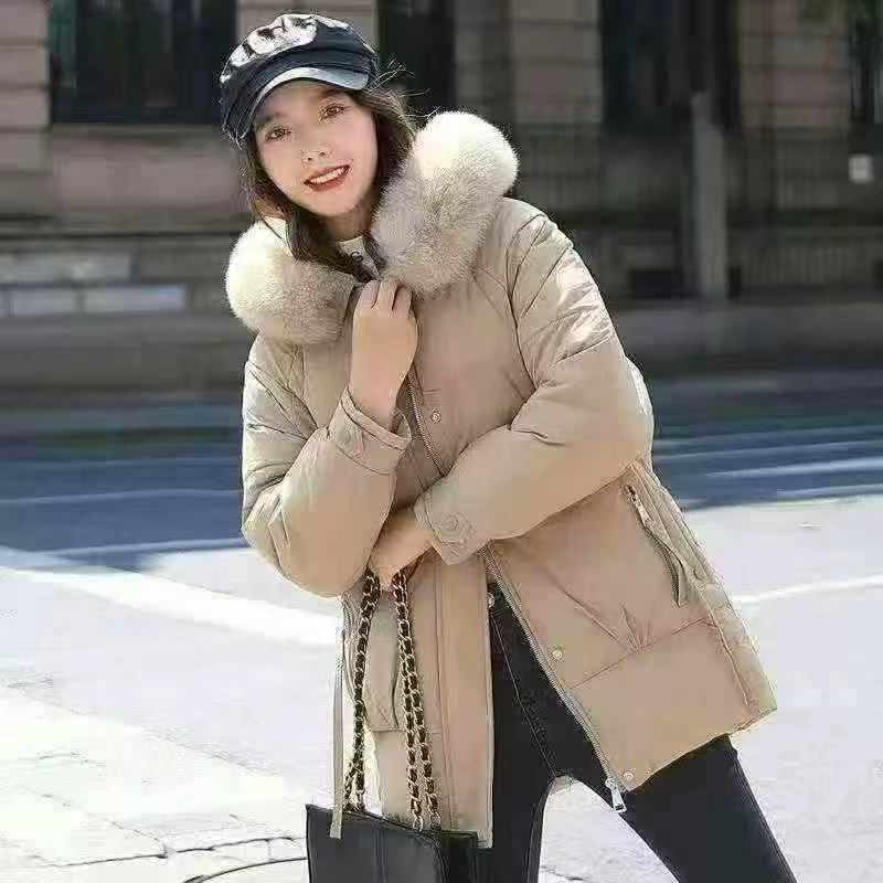 2700 Pieces Women's Korean-style Thickened Mid-length Loose Cotton Padded Coats - Image 1